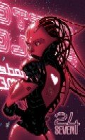 The cover to 24seven by Adam Hughes.